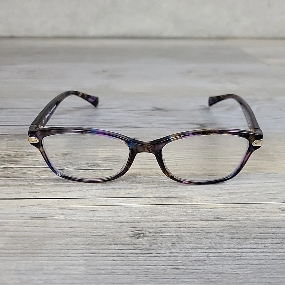 Coach Eyeglasses HC6065 5288 51-17-135 Confetti PURPLE FRAMES‎ ONLY